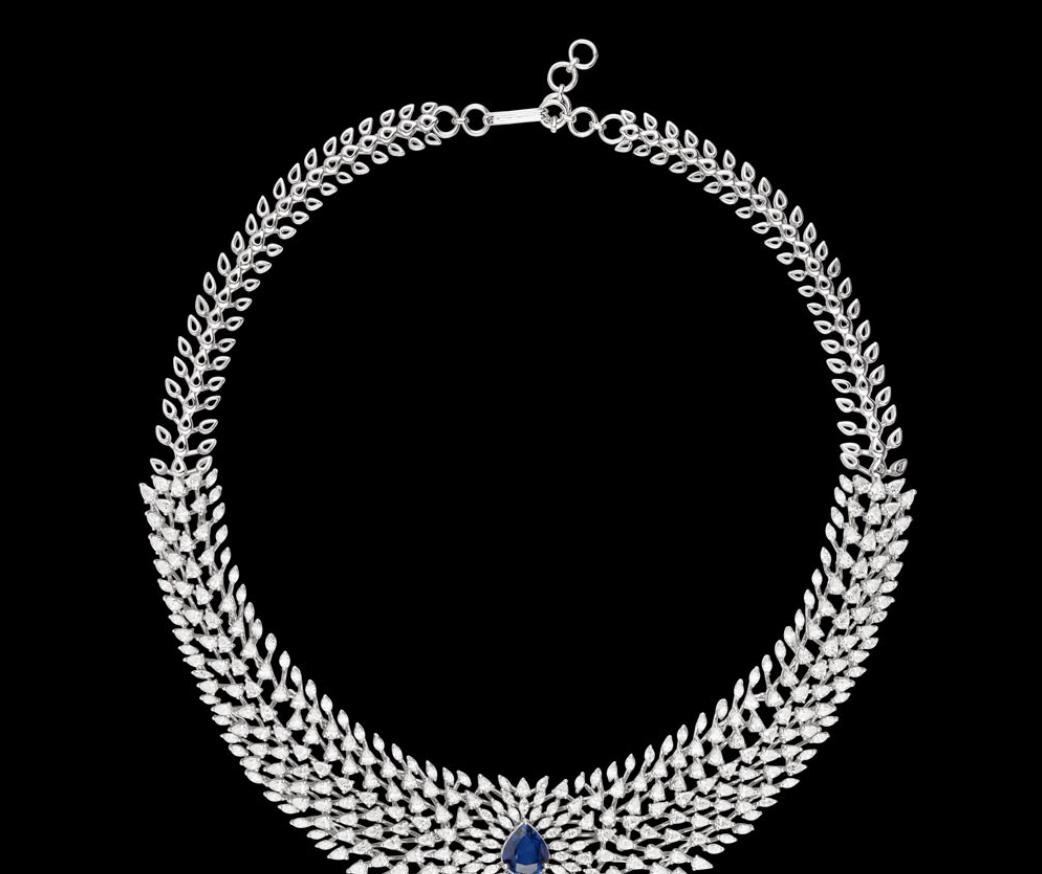 Toscane Atelier Diamond Necklace — 18K white gold necklace by Nyce Designz