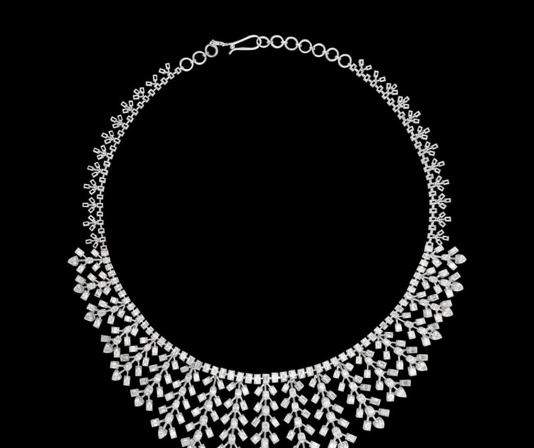 Honorine Atelier Diamond Necklace — 18K white gold necklace by Nyce Designz