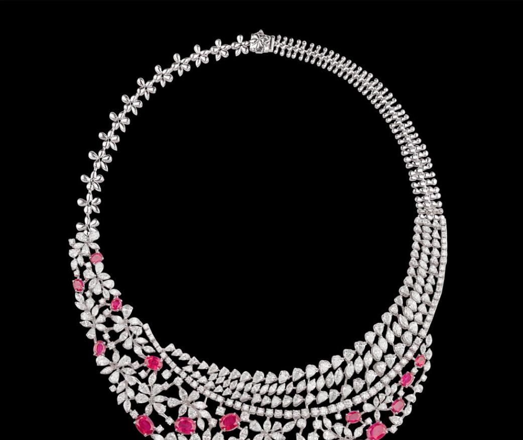 Jolienne Diamond Necklace — 18K white gold necklace by Nyce Designz