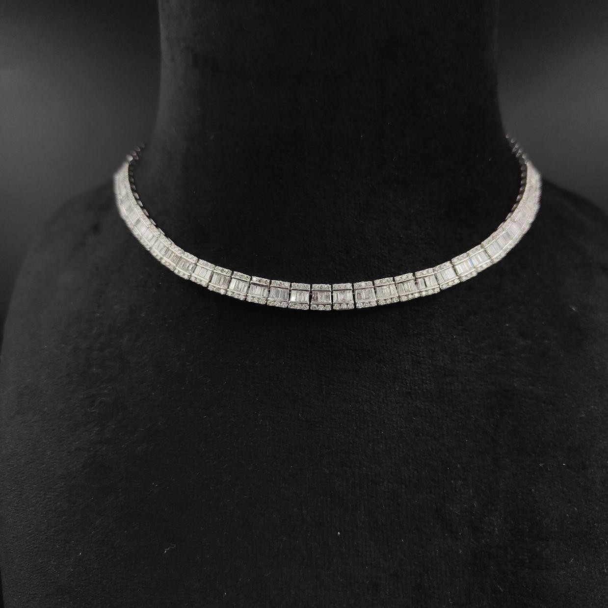 Katriane Diamond Necklace — 14K white gold necklace by Nyce Designz