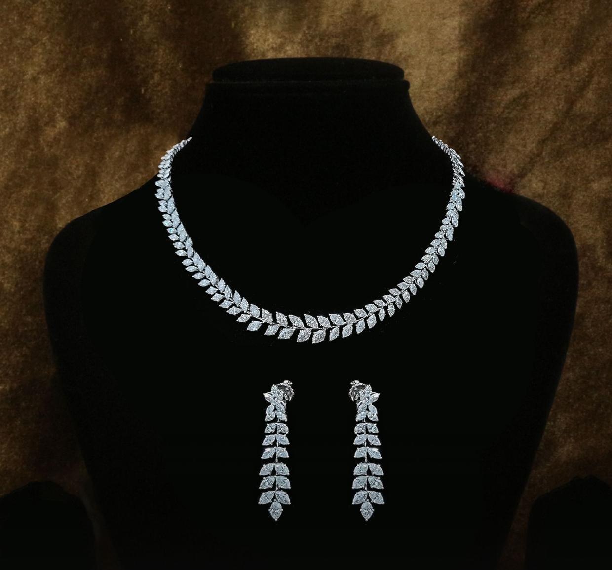 Xanthe Bridal Necklace Set — 18K gold necklace set by Nyce Designz