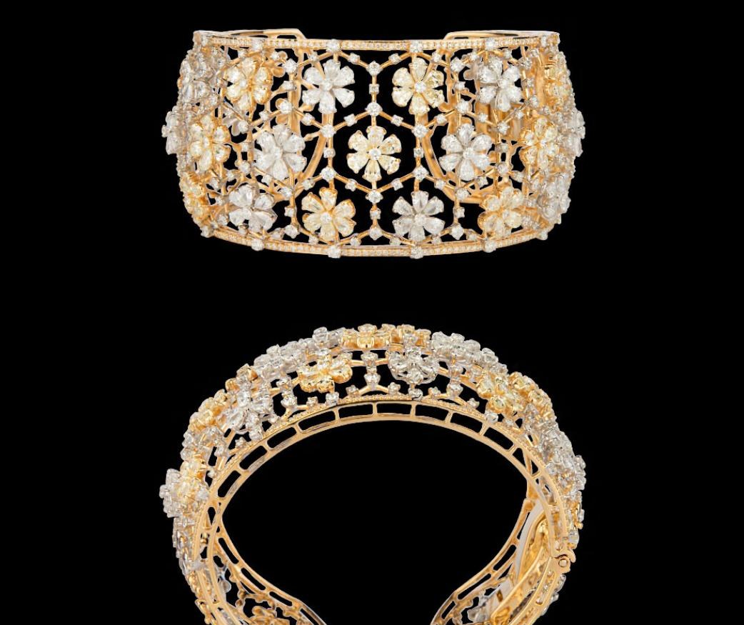 Aurore Diamond Bracelet — 18K yellow gold bracelet by Nyce Designz