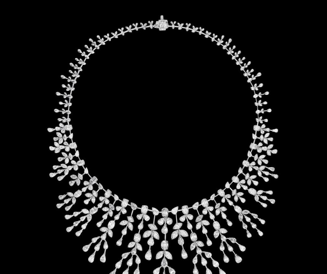 Severine Diamond Necklace — 18K white gold necklace by Nyce Designz