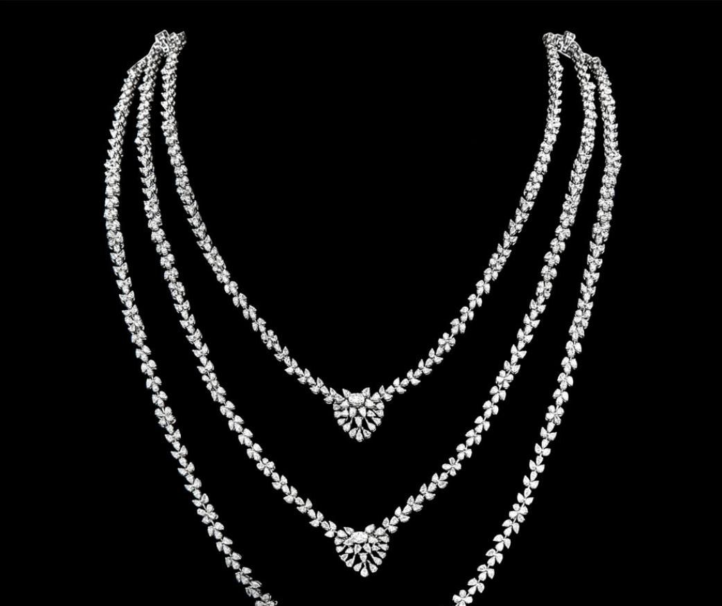 Doriane Diamond Necklace — 18K white gold necklace by Nyce Designz
