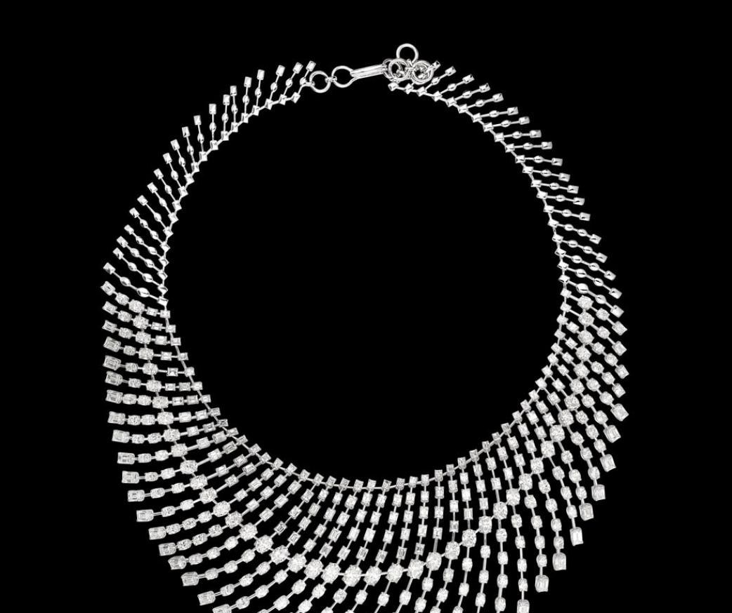 Bijou Atelier Diamond Necklace — 18K white gold necklace by Nyce Designz