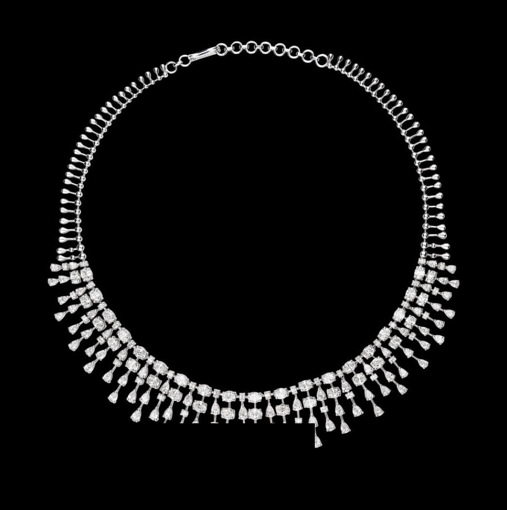 Violette Atelier Diamond Necklace — 18K white gold necklace by Nyce Designz
