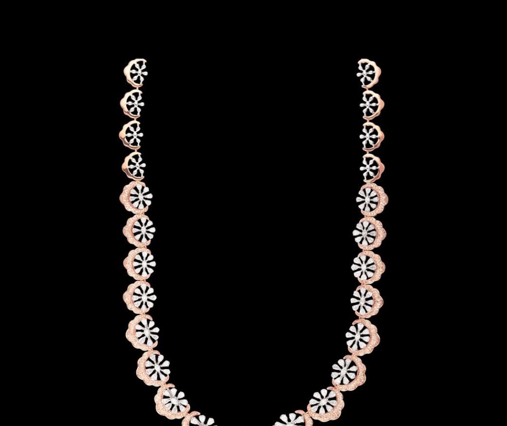Elysia Diamond Necklace — 18K gold necklace by Nyce Designz