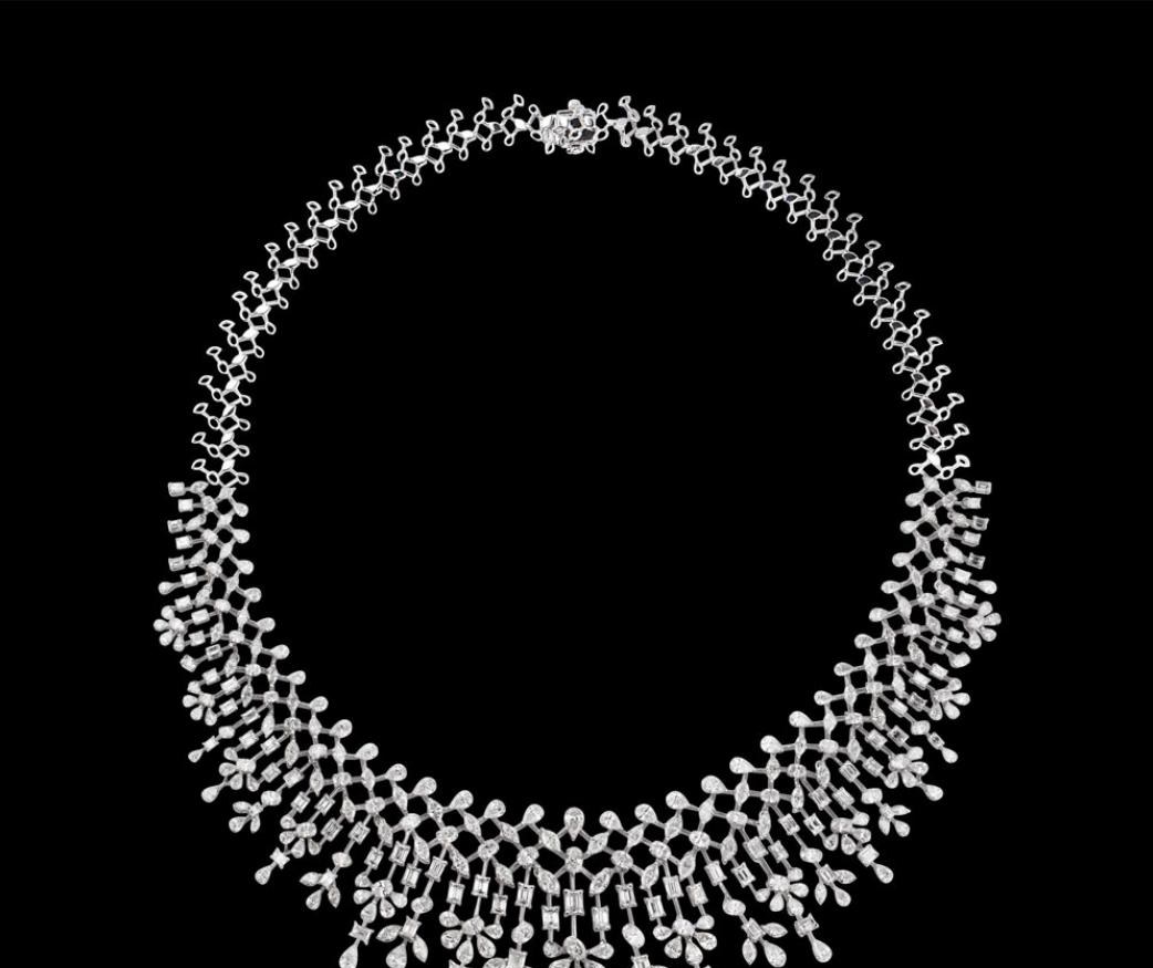 Reverie Diamond Necklace — 18K white gold necklace by Nyce Designz