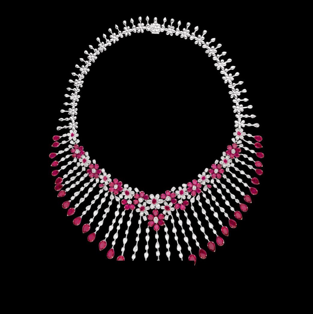 Bianca Ruby Necklace — 18K white gold necklace by Nyce Designz