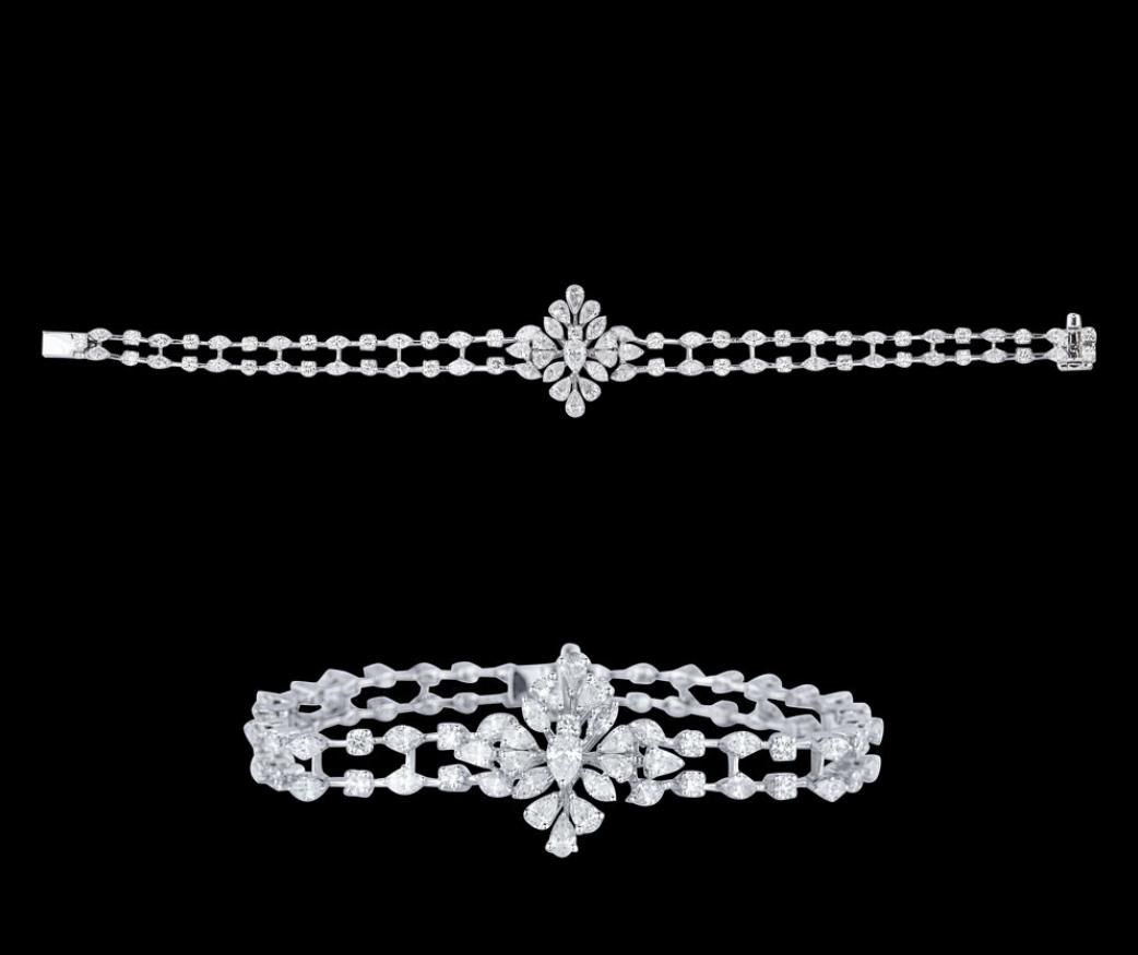 Ganesa Diamond Bracelet — 18K white gold bracelet by Nyce Designz