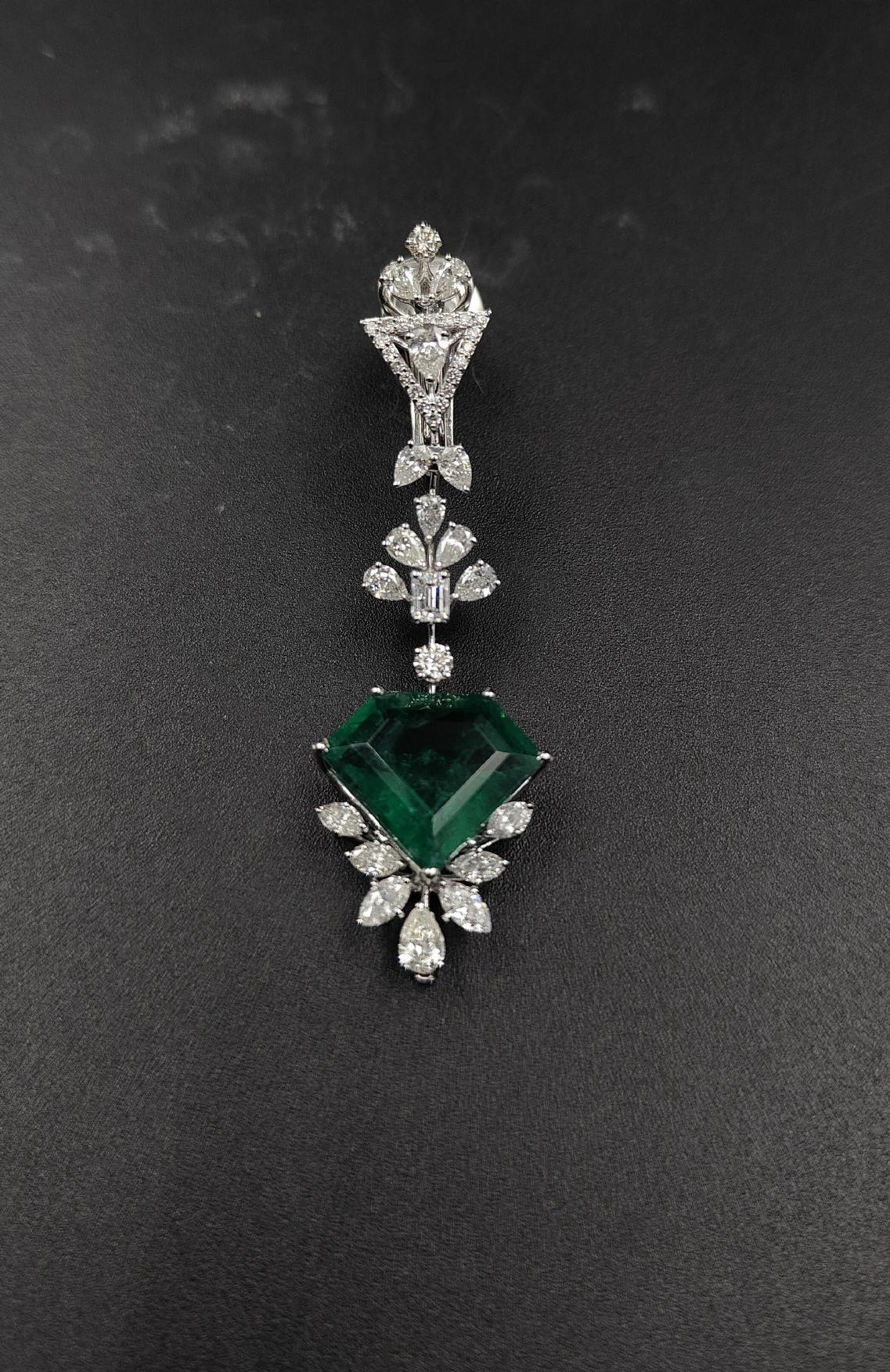 Manon Diamond Pendant — 18K white gold pendant by Nyce Designz