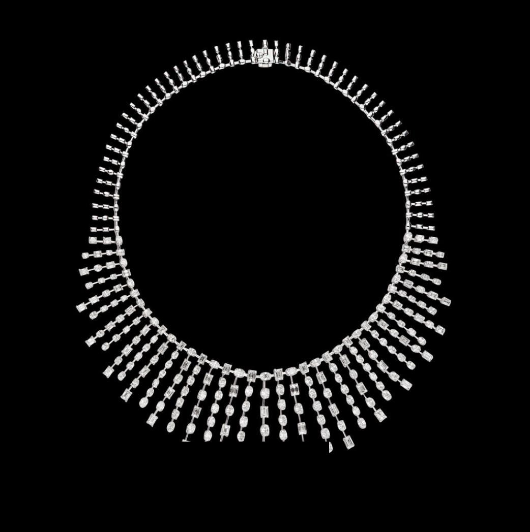 Fiora Atelier Diamond Necklace — 18K white gold necklace by Nyce Designz