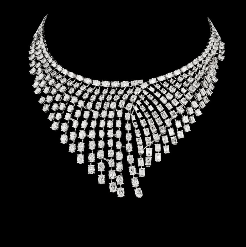 Wren Atelier Diamond Necklace — 18K white gold necklace by Nyce Designz
