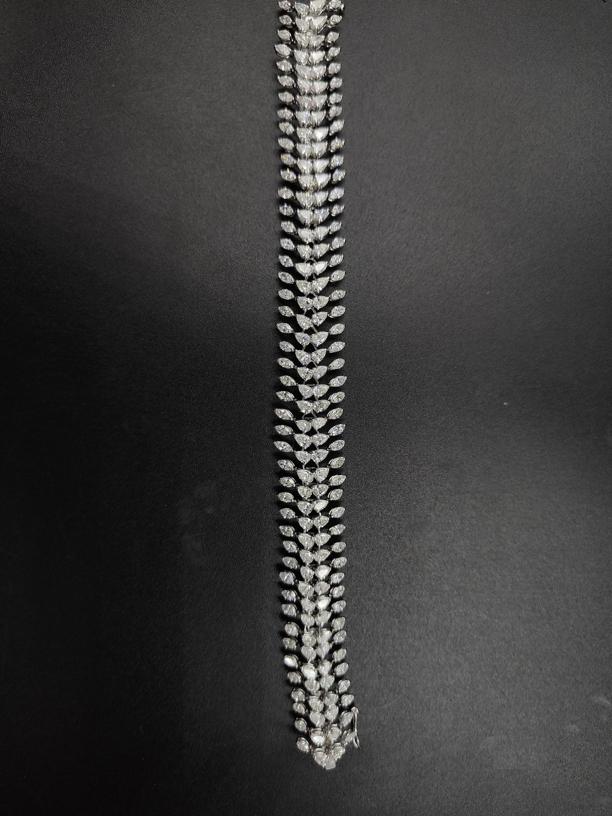 Hesper Diamond Necklace — 18K white gold necklace by Nyce Designz