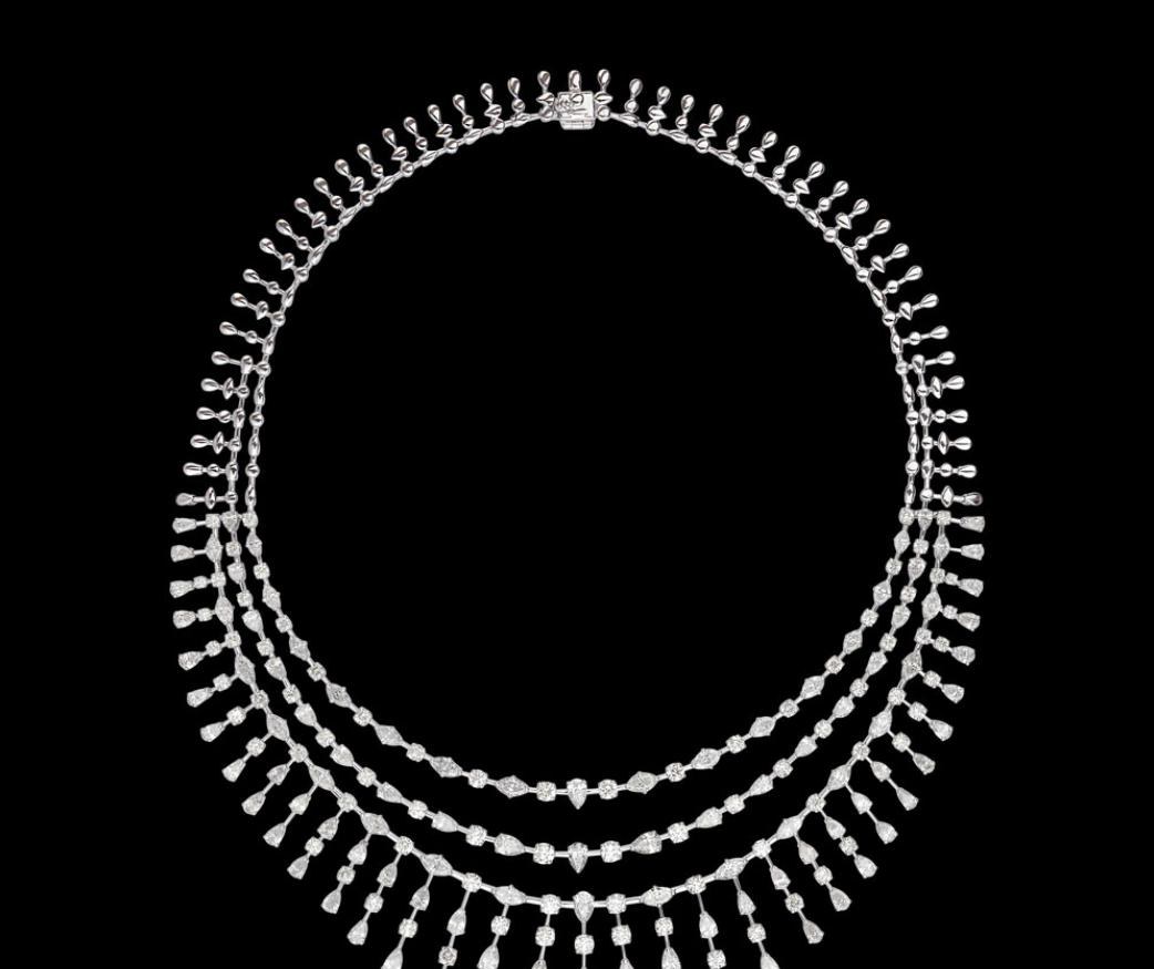 Orsina Diamond Necklace — 18K white gold necklace by Nyce Designz
