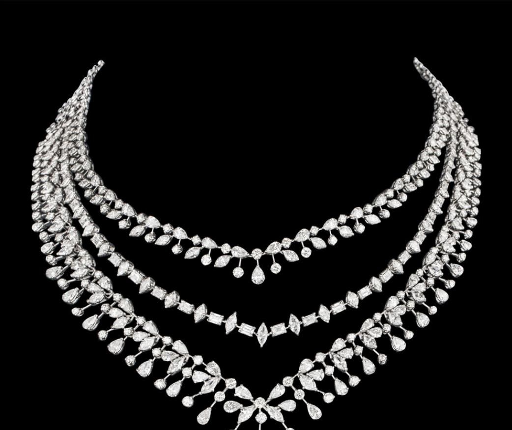 Nerissa Diamond Necklace — 18K white gold necklace by Nyce Designz