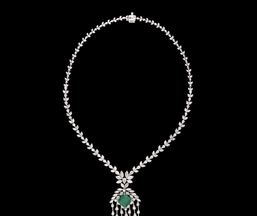 Anouk Diamond Necklace — 18K white gold necklace by Nyce Designz
