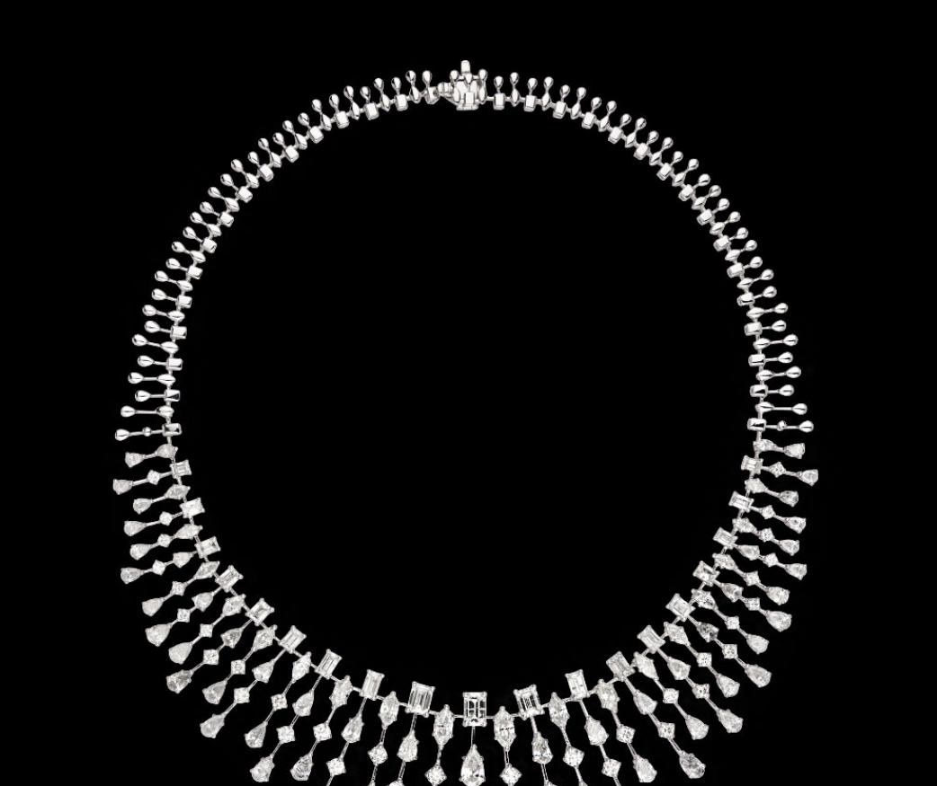 Trilby Diamond Necklace — 18K white gold necklace by Nyce Designz