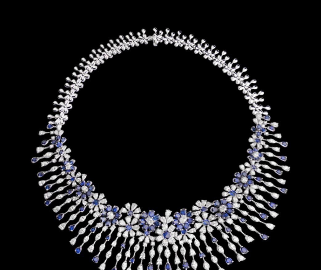 Solene Diamond Necklace — 18K white gold necklace by Nyce Designz