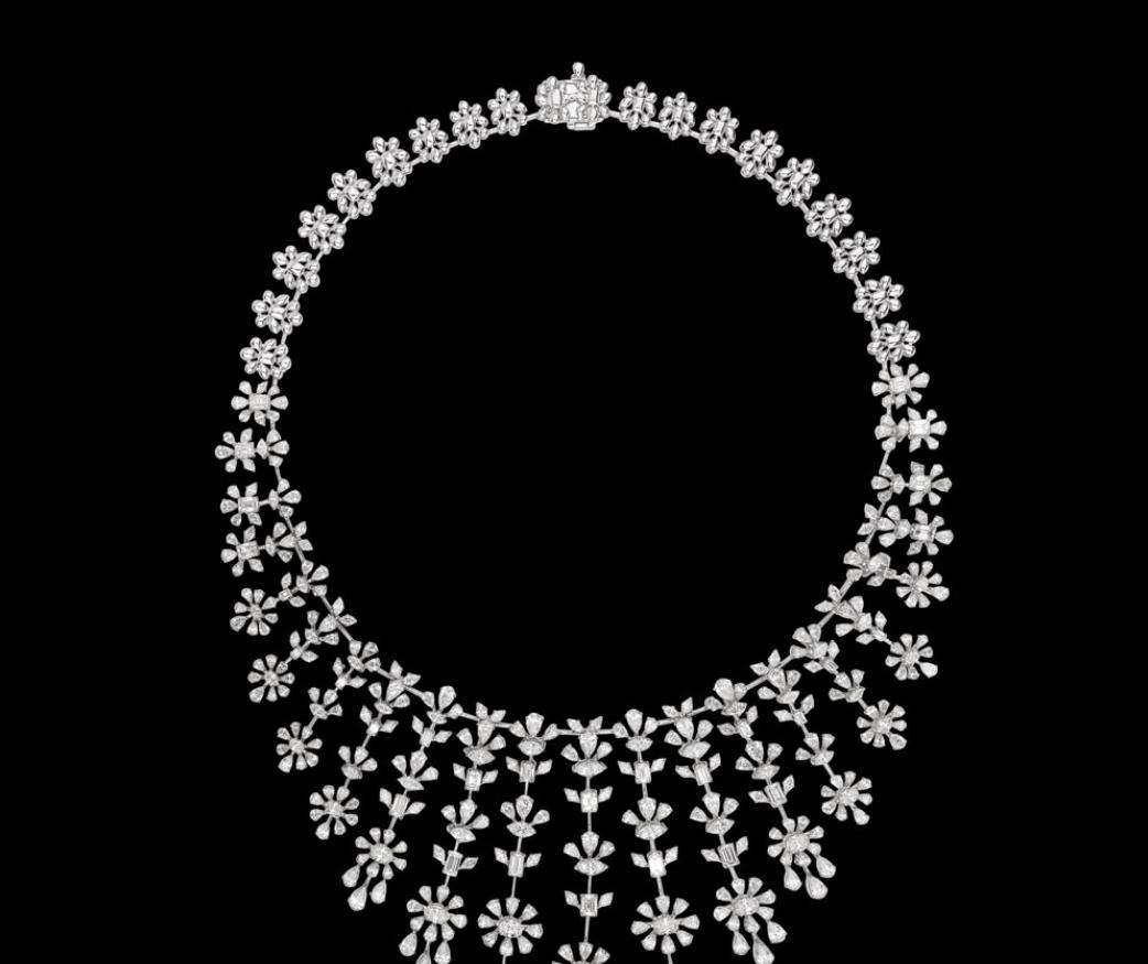 Nadine Diamond Necklace — 18K white gold necklace by Nyce Designz