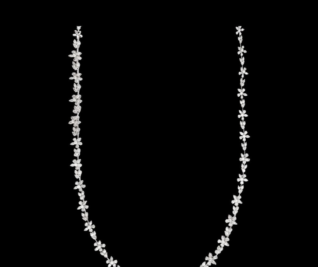 Althea Diamond Necklace — 18K white gold necklace by Nyce Designz