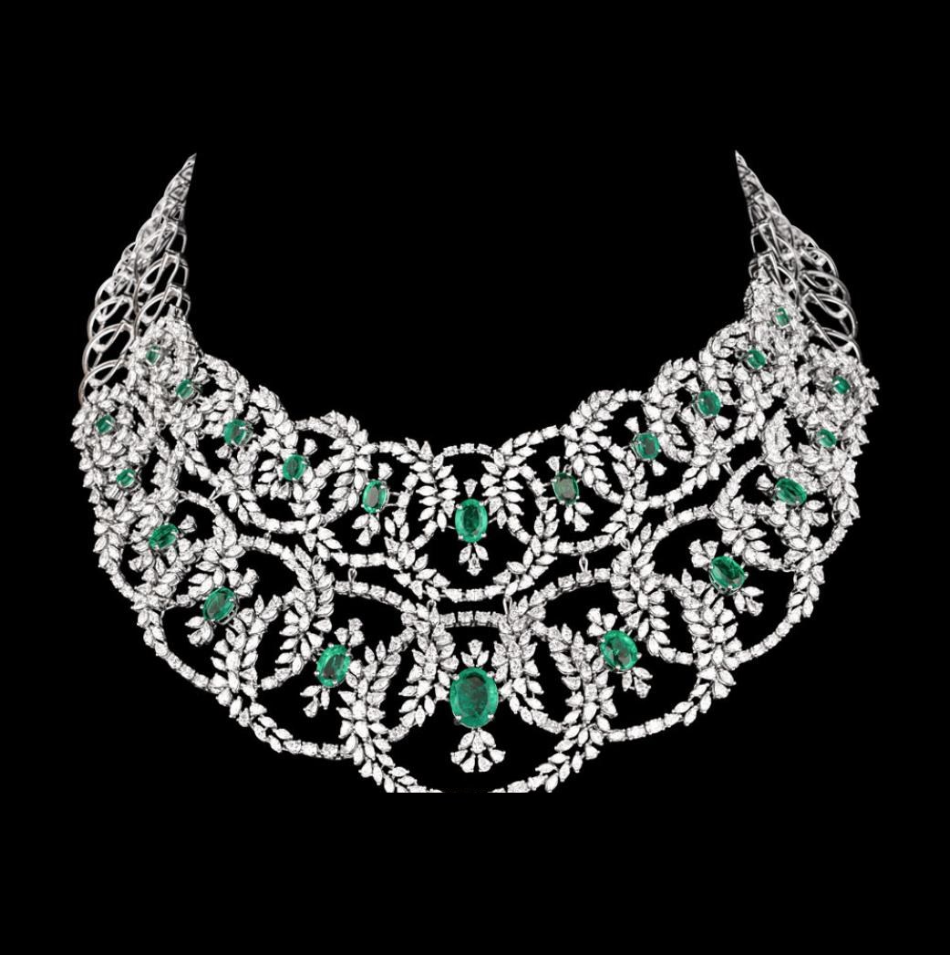 Emeline Atelier Diamond Necklace — 18K white gold necklace by Nyce Designz