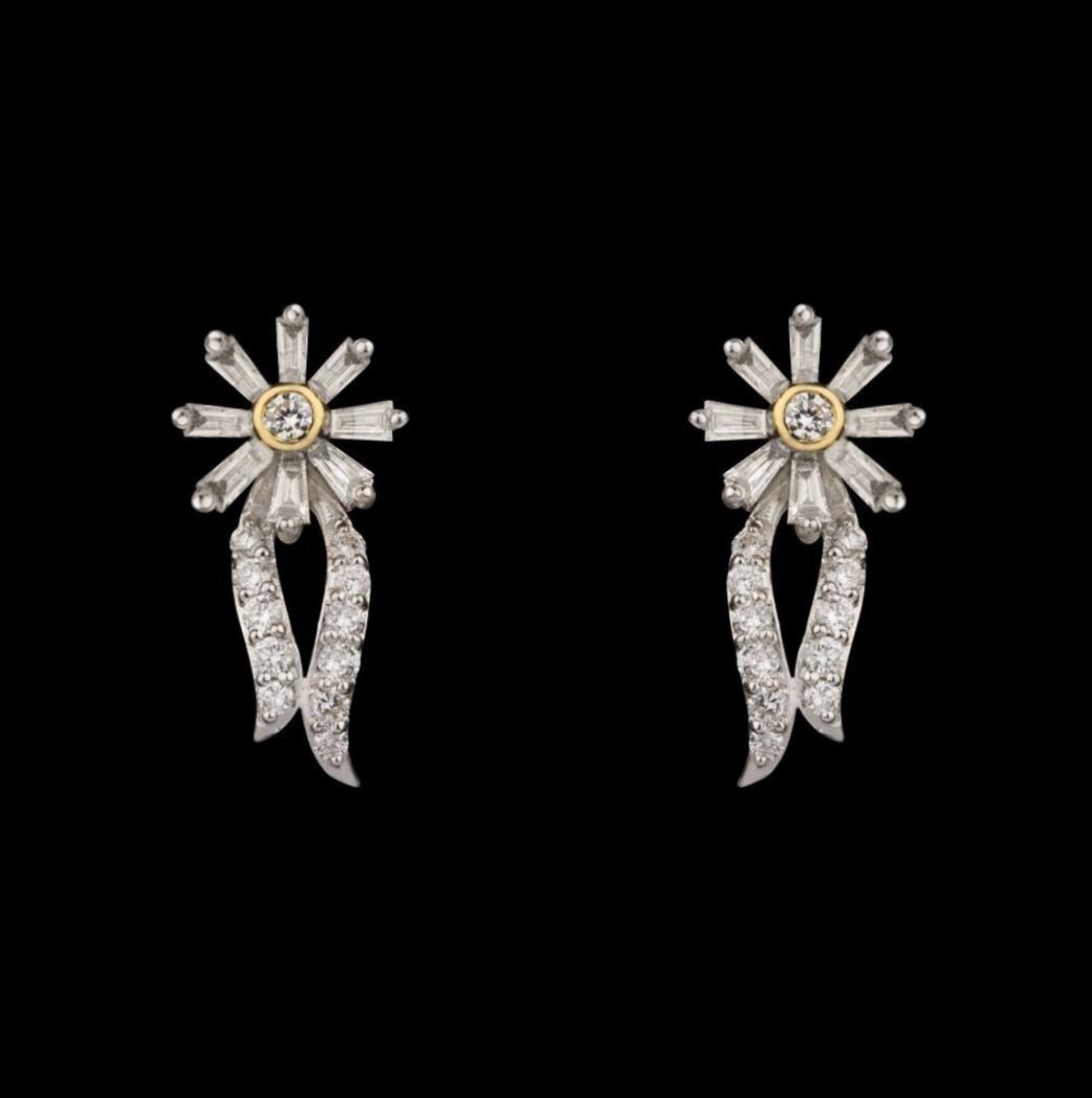 Manon Diamond Earrings — 18K yellow gold earrings by Nyce Designz