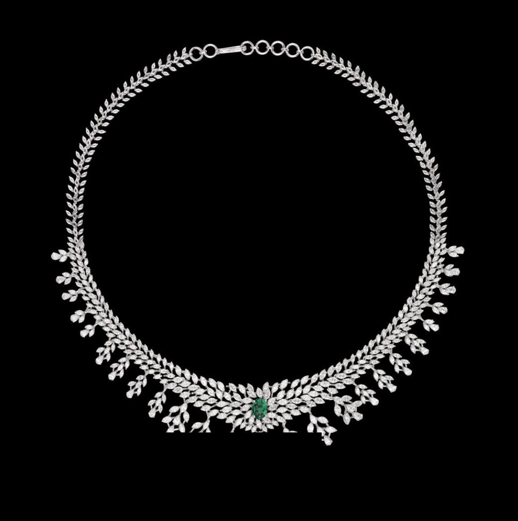 Wilhelmina Atelier Diamond Necklace — 18K white gold necklace by Nyce Designz