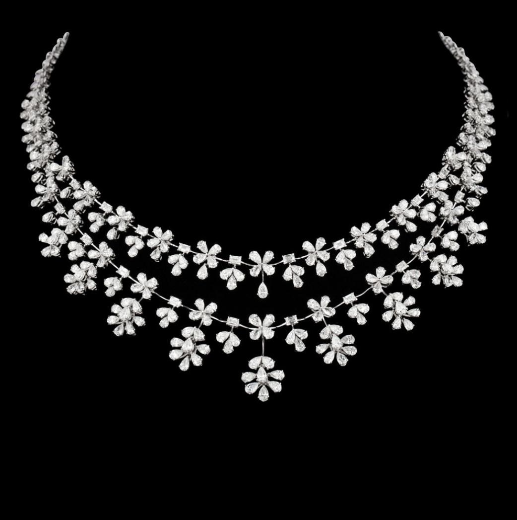 Adelaide Atelier Diamond Necklace — 18K white gold necklace by Nyce Designz