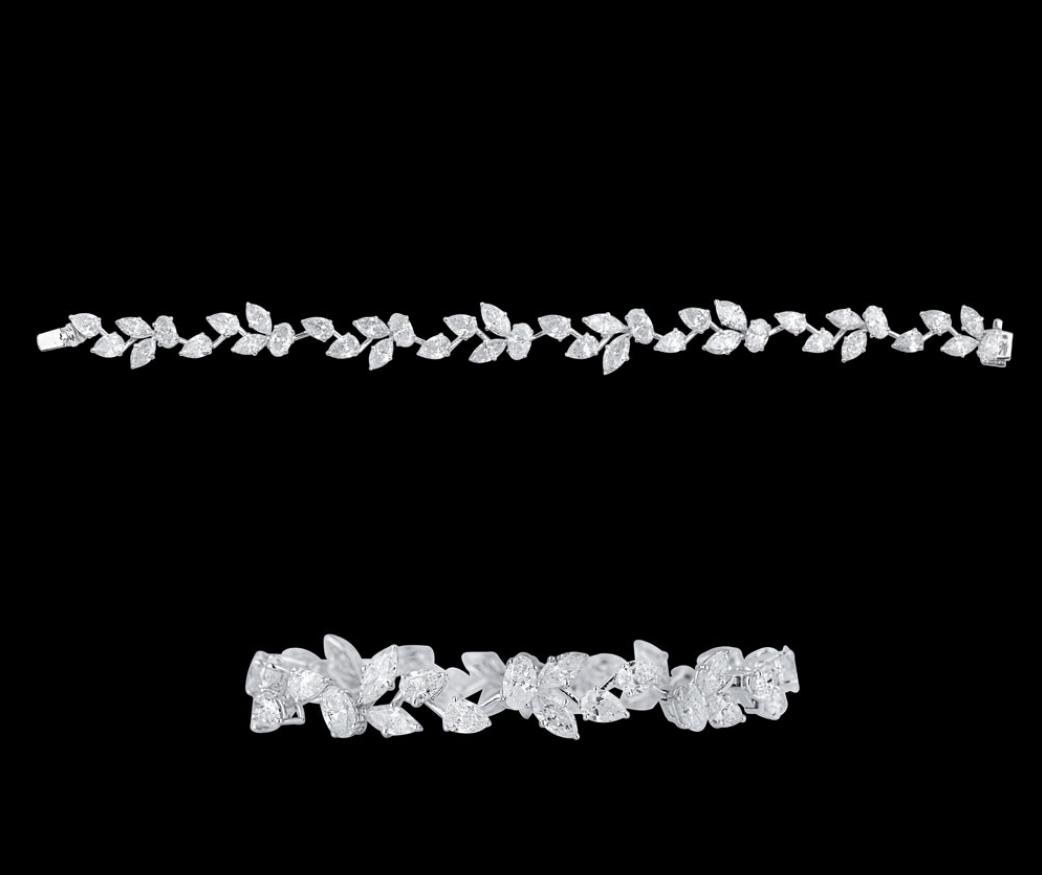 Celestine Diamond Bracelet — 18K white gold bracelet by Nyce Designz
