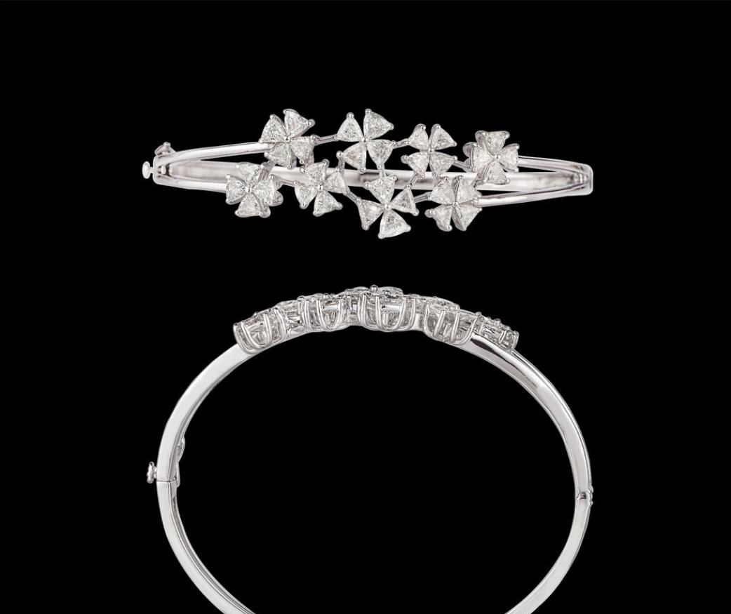Halcyon Diamond Bracelet — 18K white gold bracelet by Nyce Designz