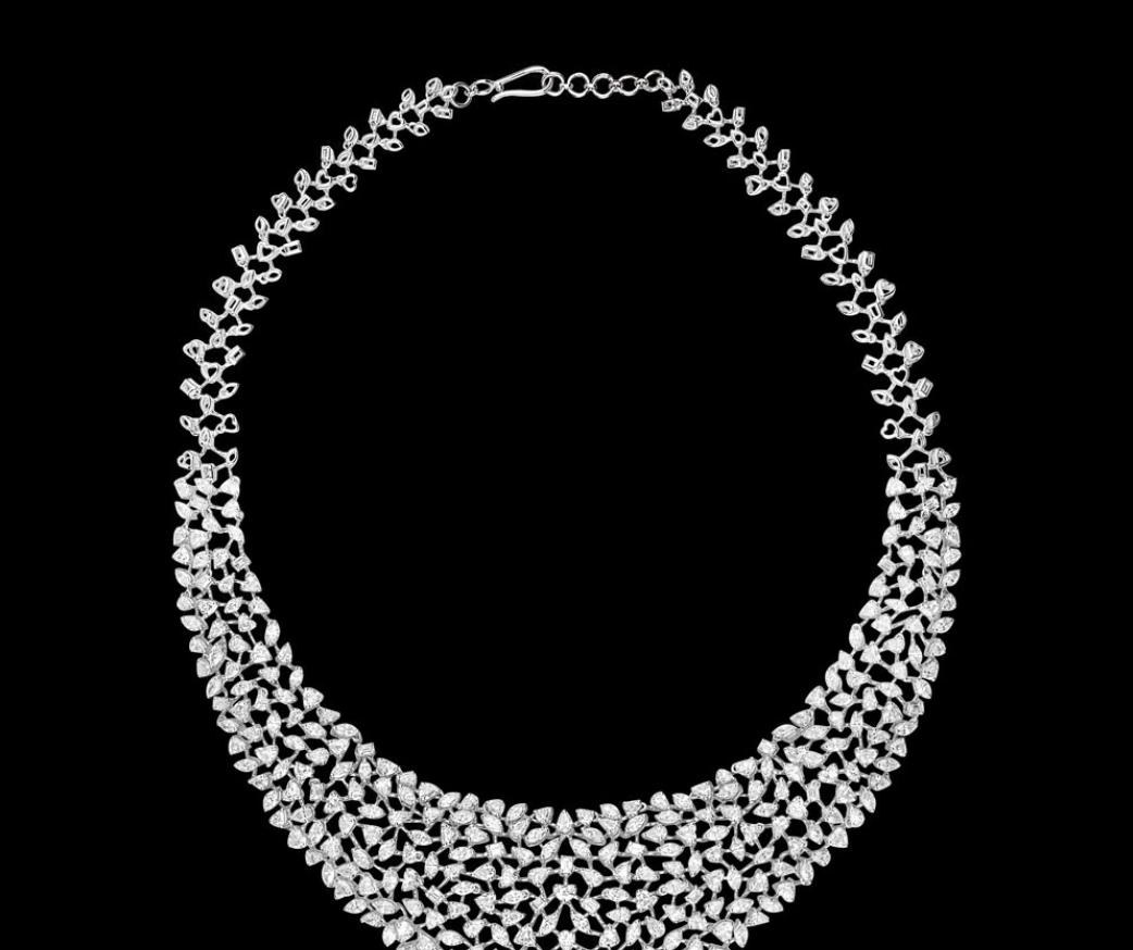 Alcyone Atelier Diamond Necklace — 18K white gold necklace by Nyce Designz