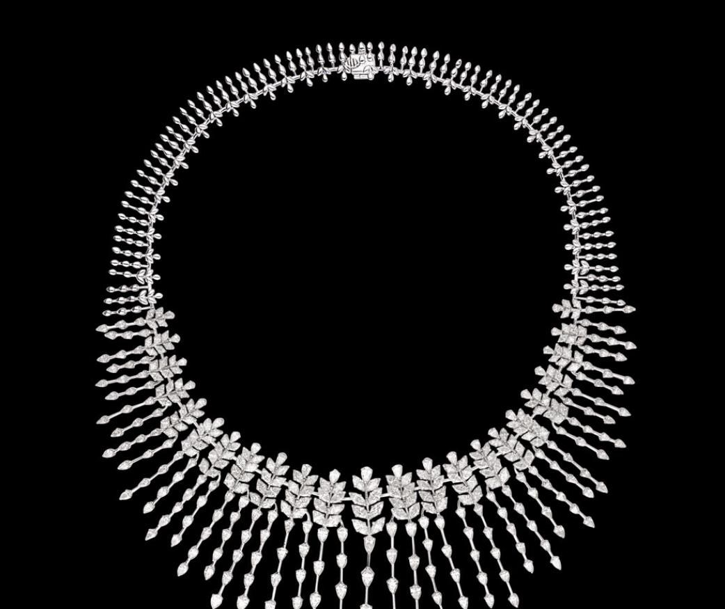 Quintessa Diamond Necklace — 18K white gold necklace by Nyce Designz