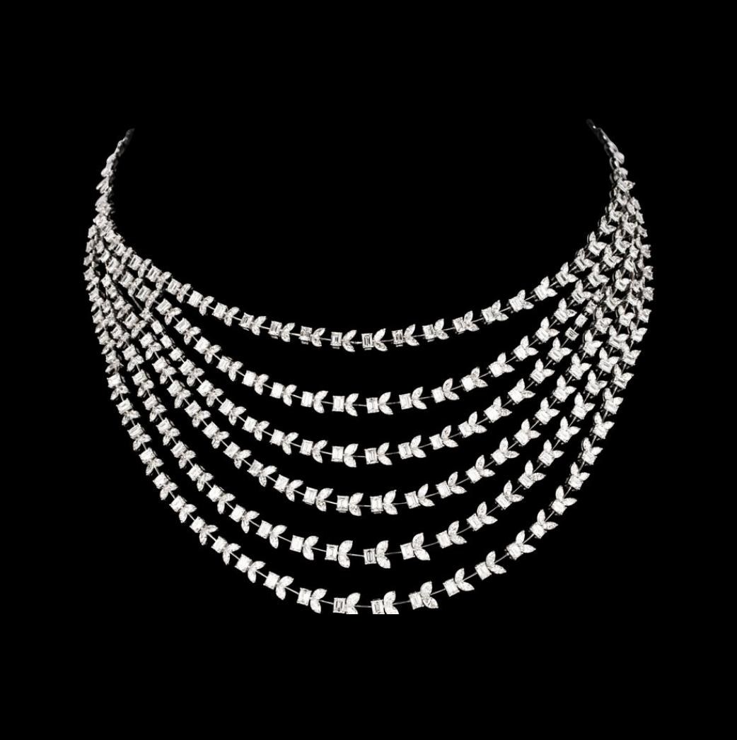 Celestine Atelier Diamond Necklace — 18K white gold necklace by Nyce Designz