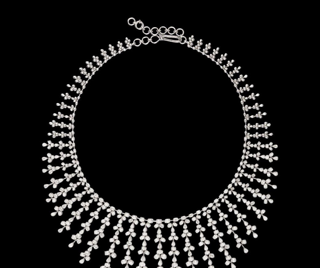 Philomene Atelier Diamond Necklace — 18K white gold necklace by Nyce Designz