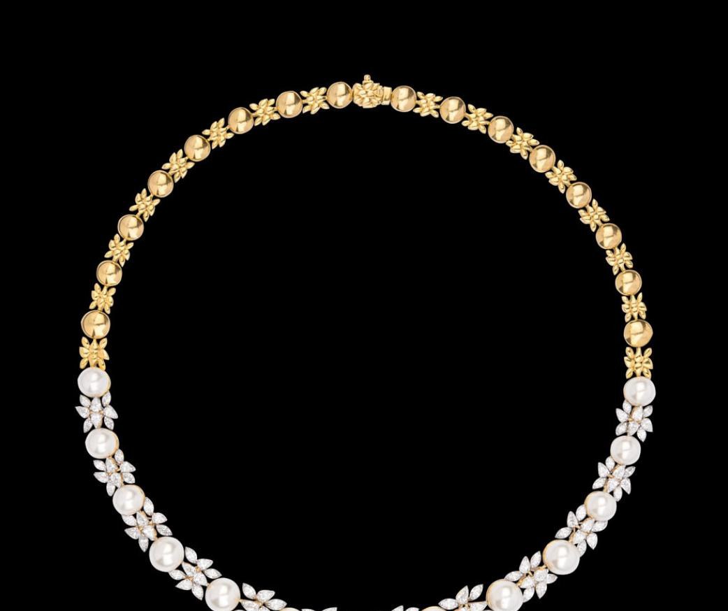 Perrine Atelier Diamond Necklace — 18K yellow gold necklace by Nyce Designz